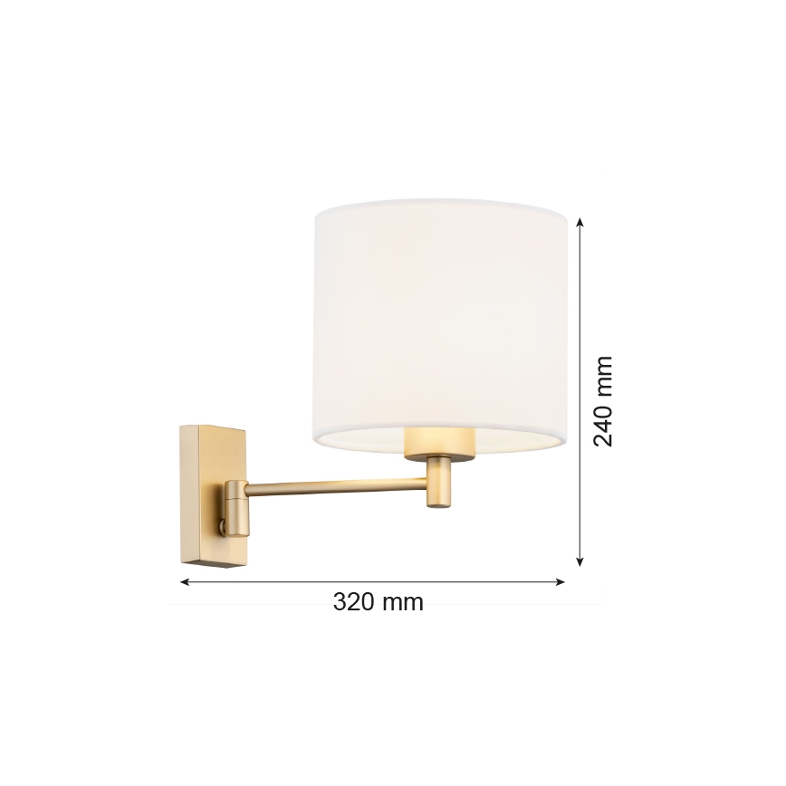 Argon 8370 - Wall lamp DOLCE 1xE27/15W/230V
