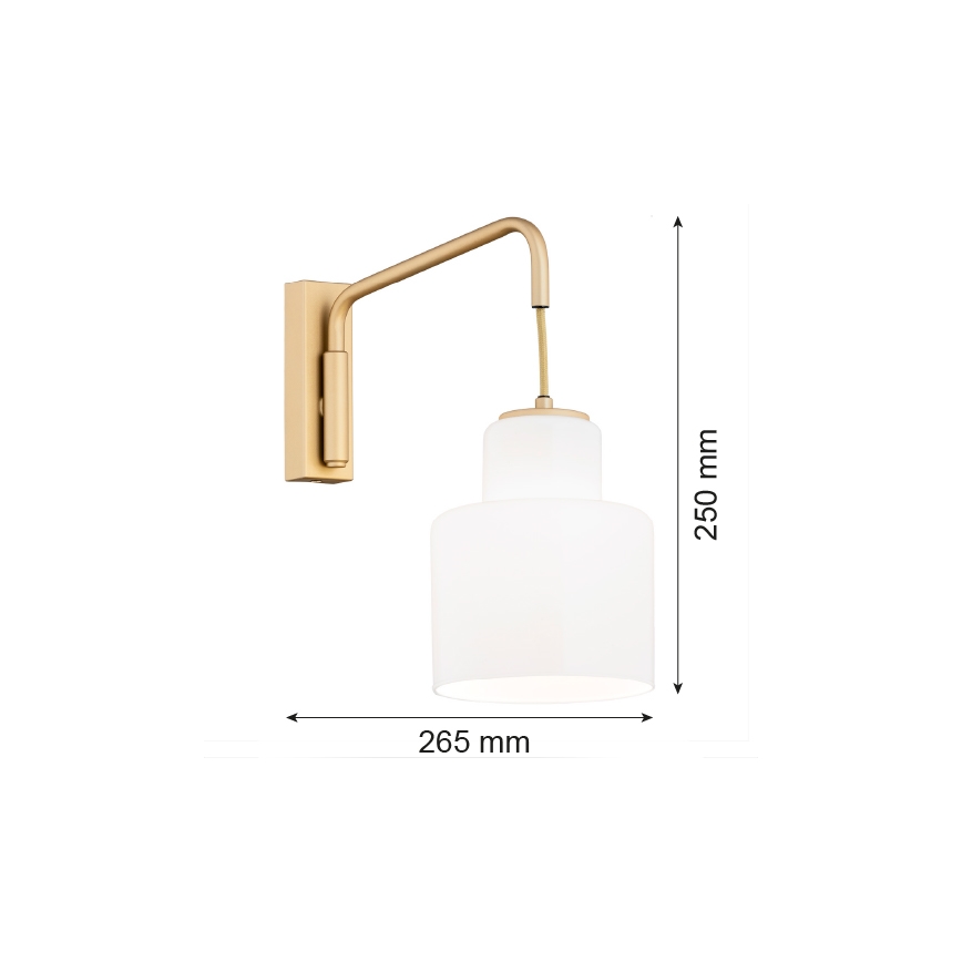 Argon 8371 - Wall light DIUNA 1xE27/15W/230V gold