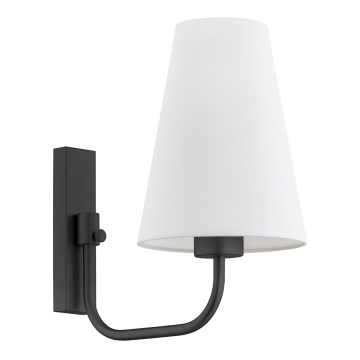 Argon 8376 - Wall lamp SAFIANO 1xE27/15W/230V black