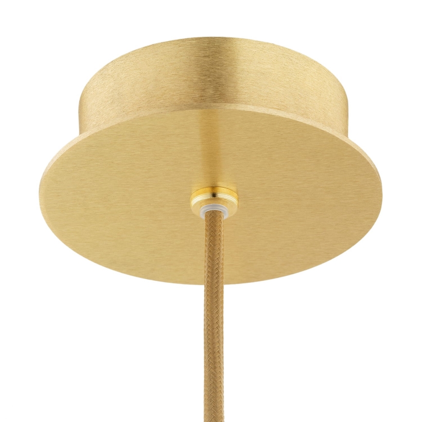 Argon 8447 - Chandelier on a string ALMIROS 1xE27/15W/230V d. 25 cm alabaster gold