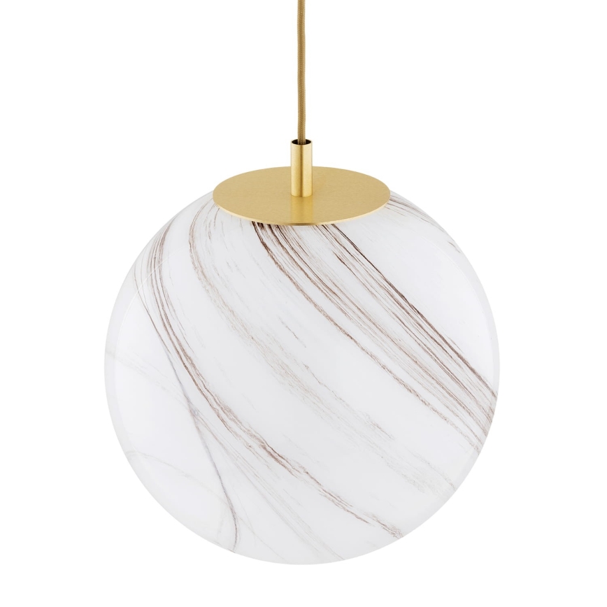 Argon 8448 - Chandelier on a string ALMIROS 1xE27/15W/230V d. 30 cm alabaster gold