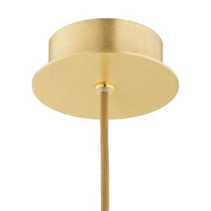 Argon 8448 - Chandelier on a string ALMIROS 1xE27/15W/230V d. 30 cm alabaster gold