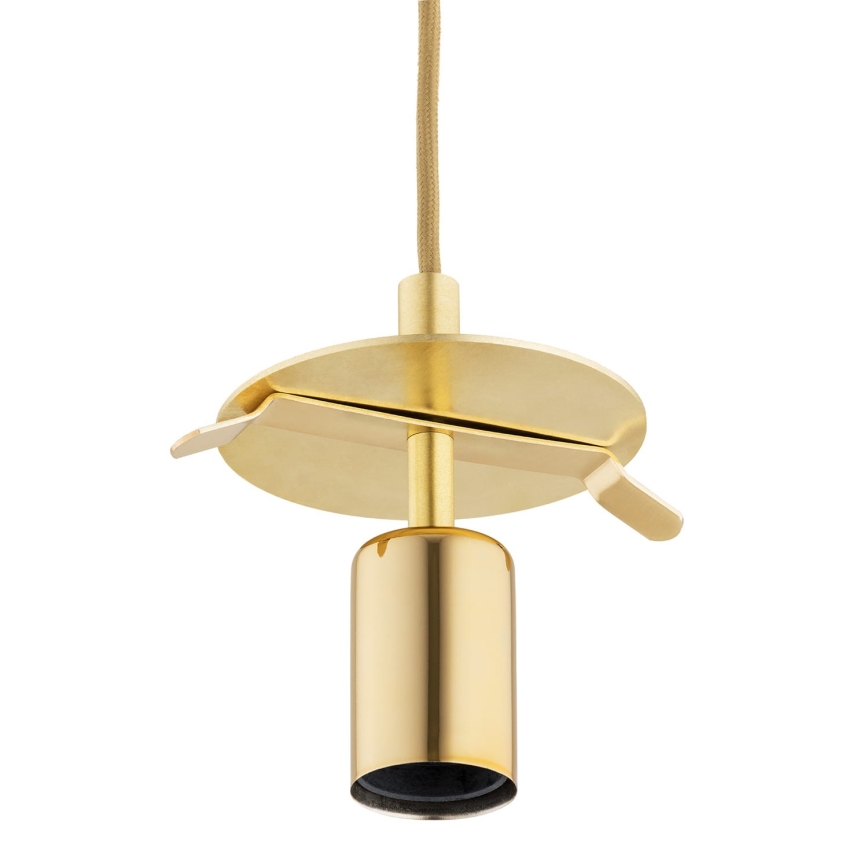 Argon 8448 - Chandelier on a string ALMIROS 1xE27/15W/230V d. 30 cm alabaster gold