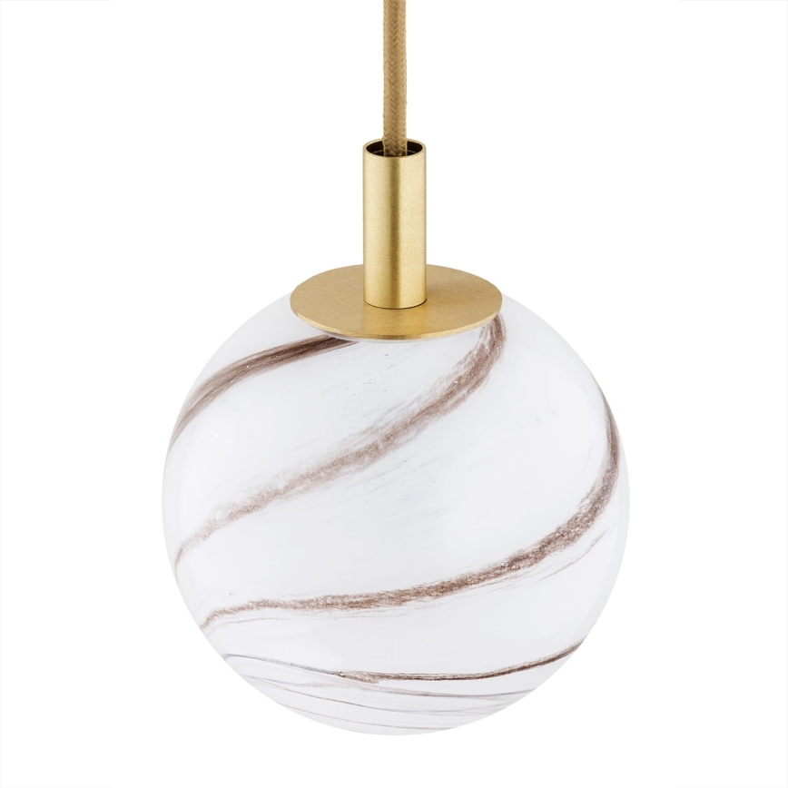 Argon 8450 - Chandelier on a string ALMIROS 1xE14/7W/230V d. 12 cm alabaster gold