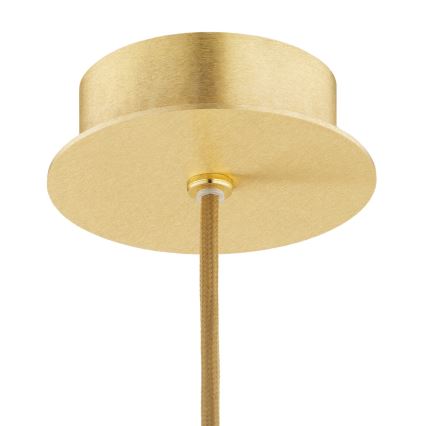 Argon 8450 - Chandelier on a string ALMIROS 1xE14/7W/230V d. 12 cm alabaster gold