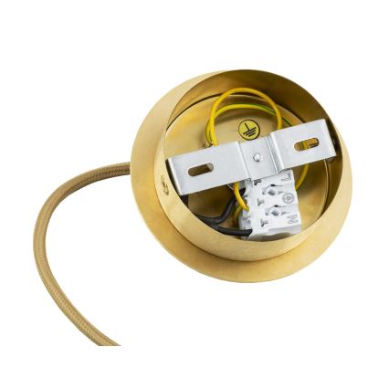 Argon 8450 - Chandelier on a string ALMIROS 1xE14/7W/230V d. 12 cm alabaster gold