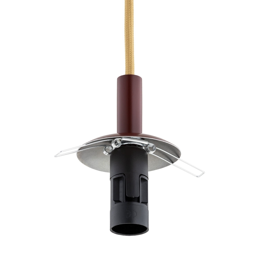 Argon 8452 - Chandelier on a string ALMIROS 1xE14/7W/230V d. 12 cm alabaster brown/gold