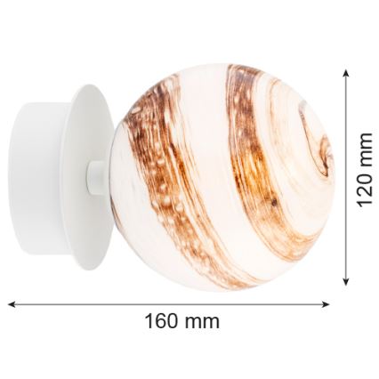 Argon 8454 - Wall light FABIO 1xE14/7W/230V alabaster white