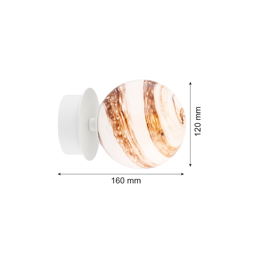 Argon 8454 - Wall light FABIO 1xE14/7W/230V alabaster white