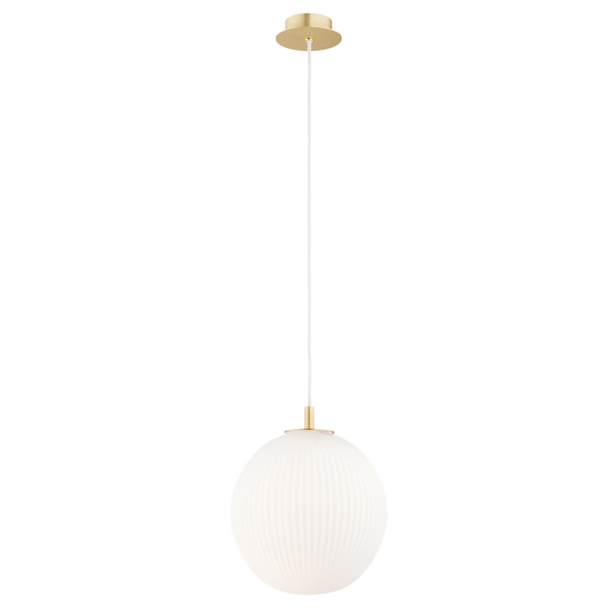 Argon 8507 - Chandelier on a string PALOMA 1xE27/15W/230V d. 25 cm gold/white