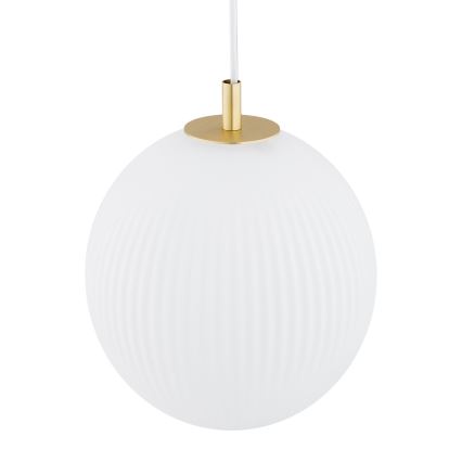 Argon 8507 - Chandelier on a string PALOMA 1xE27/15W/230V d. 25 cm gold/white