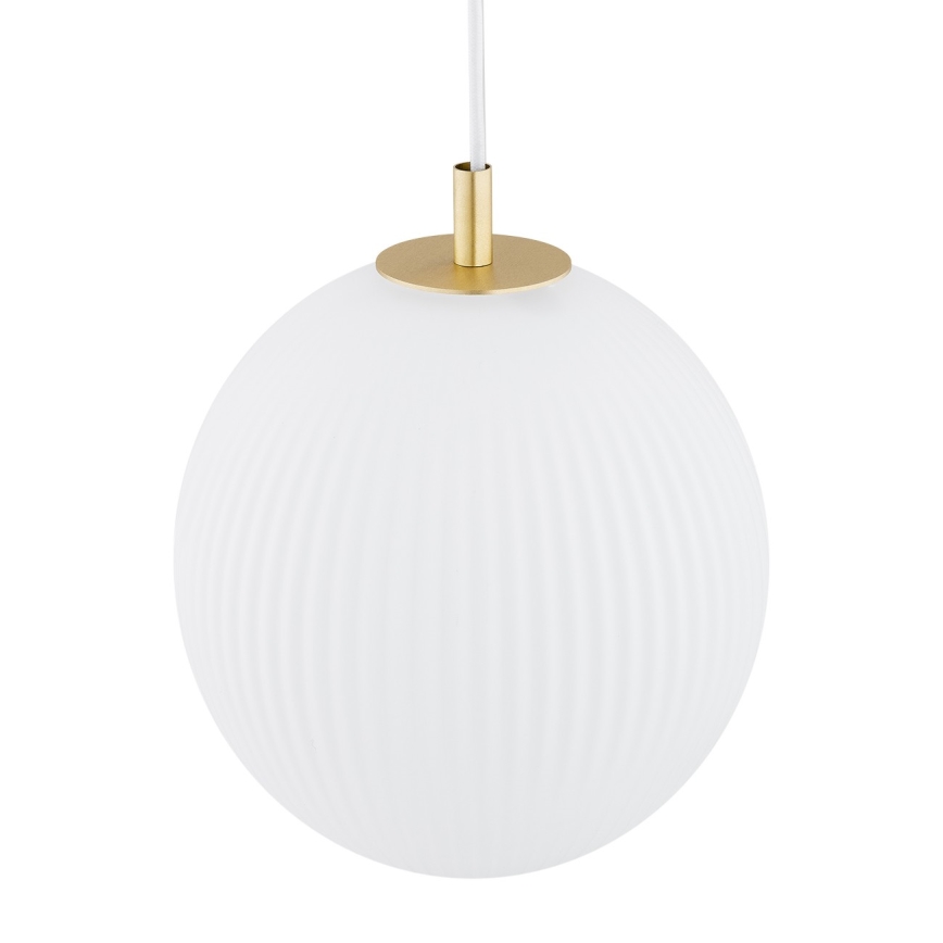 Argon 8507 - Chandelier on a string PALOMA 1xE27/15W/230V d. 25 cm gold/white
