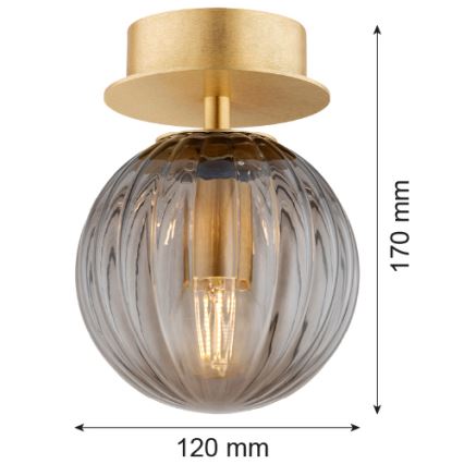 Argon 8510 - Wall light PALOMA 1xE14/7W/230V gold/black