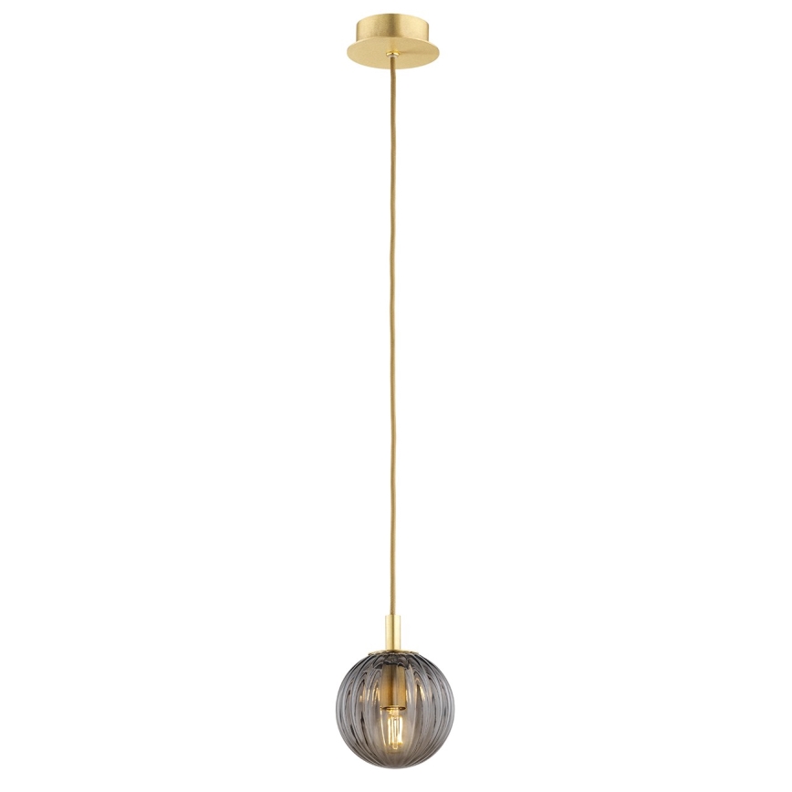 Argon 8512 - Chandelier on a string PALOMA 1xE14/7W/230V d. 12 cm gold/black