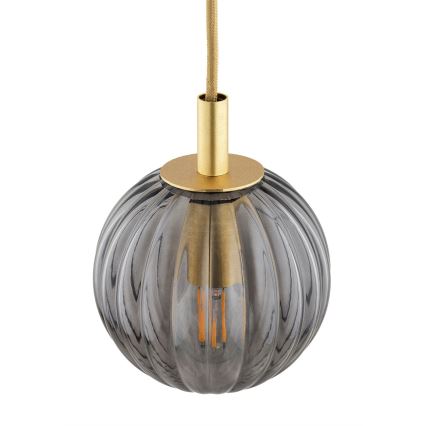 Argon 8512 - Chandelier on a string PALOMA 1xE14/7W/230V d. 12 cm gold/black