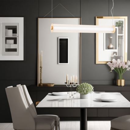 Argon 8624 - LED Chandelier on a string HAMPTON LED/90W/230V 3000K 120 cm brass