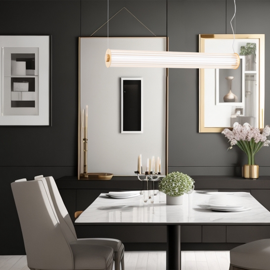 Argon 8624 - LED Chandelier on a string HAMPTON LED/90W/230V 3000K 120 cm brass