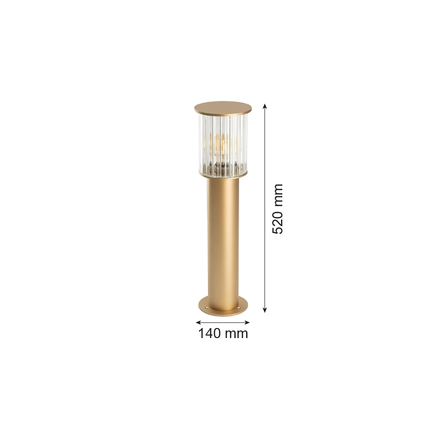 Argon 8753 - Outdoor lamp NORFOLK 1xE27/15W/230V IP44 52cm gold