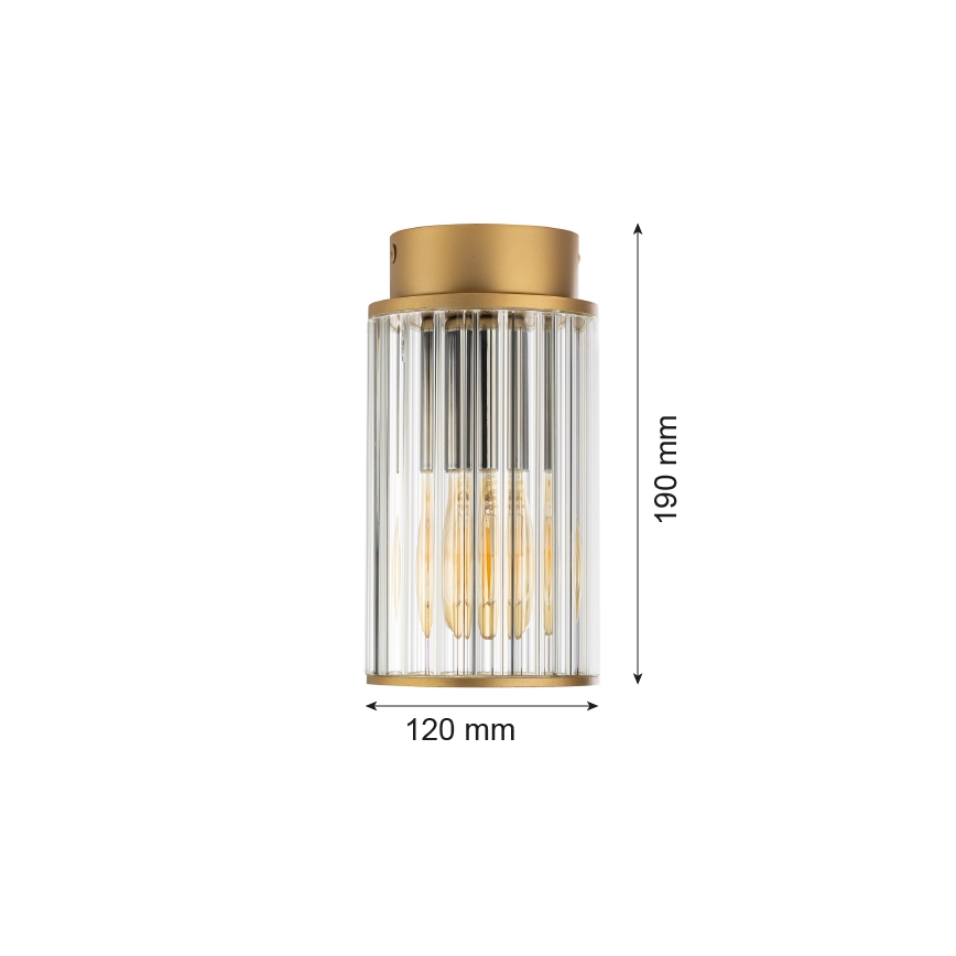 Argon 8774 - Outdoor ceiling light NORFOLK 1xE27/15W/230V IP44 gold