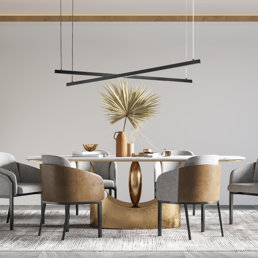 Argon 8838 - LED Chandelier on a string MIAMI LED/74W/230V 3000K black