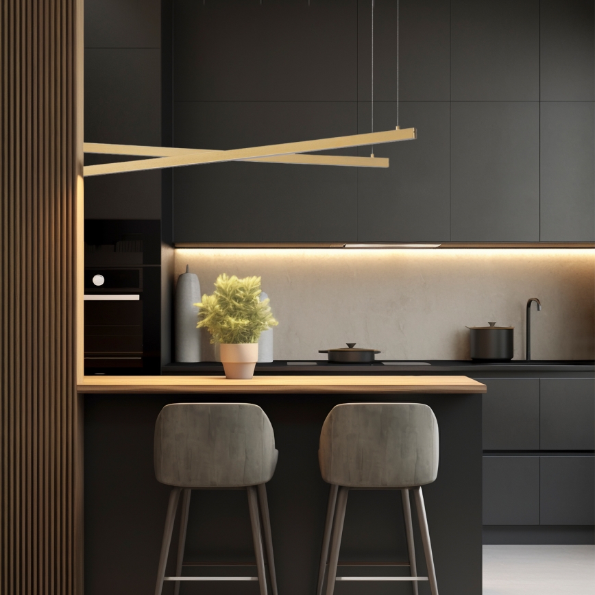 Argon 8839 - LED Chandelier on a string MIAMI LED/74W/230V 3000K gold