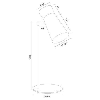 Argon 8877 - LORD table lamp 1xE14/7W/230V purple