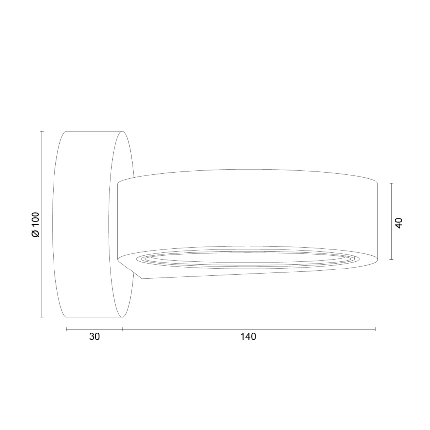 Argon 8897 - LOTUS Wall Light 1xGX53/12W/230V White