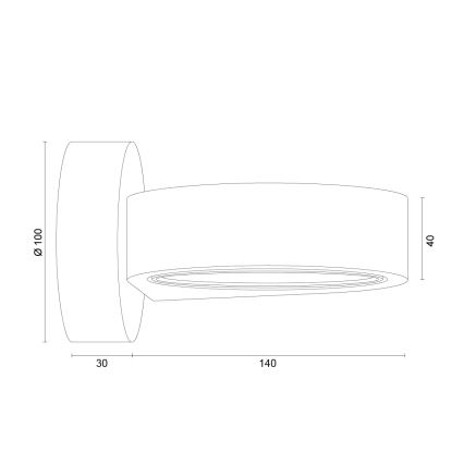 Argon 8901 - LOTUS Wall Light 1xGX53/12W/230V Purple