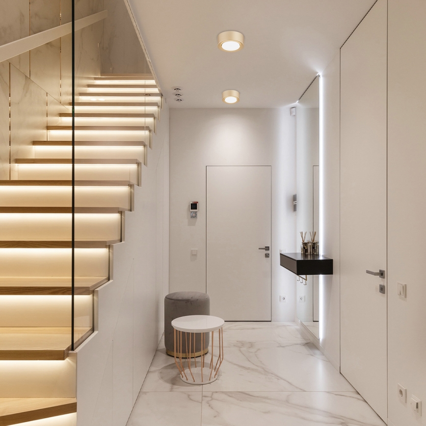 Argon 8903 - ELORA ceiling light 1xGX53/7W/230V Ø 11 cm gold