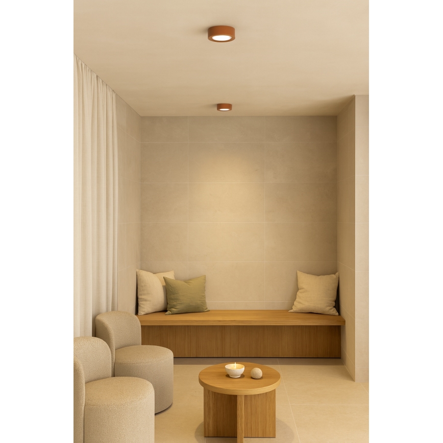 Argon 8916 - ELORA Ceiling Light 1xGX53/7W/230V, diameter 11 cm, Terracotta