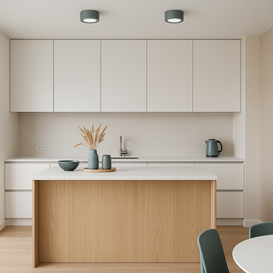 Argon 8917 - ELORA ceiling light 1xGX53/7W/230V Ø 11 cm grey