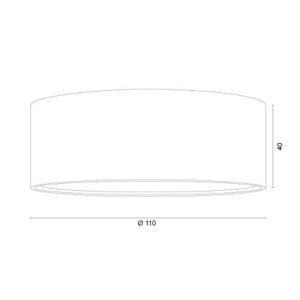 Argon 8917 - ELORA ceiling light 1xGX53/7W/230V Ø 11 cm grey