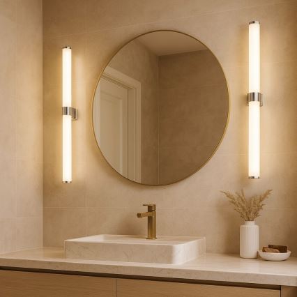 Argon 8925 - BATUMI LED Bathroom Mirror Light LED/24W/230V 3000K IP44 Polished Chrome