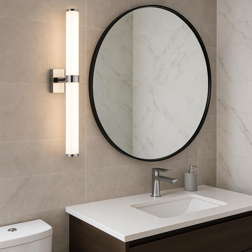 Argon 8925 - BATUMI LED Bathroom Mirror Light LED/24W/230V 3000K IP44 Silver