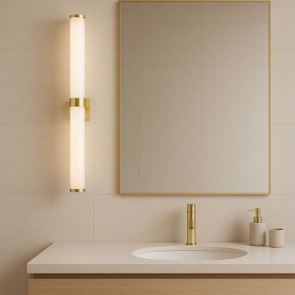 Argon 8926 - BATUMI LED Bathroom Mirror Light LED/24W/230V 3000K IP44 Gold