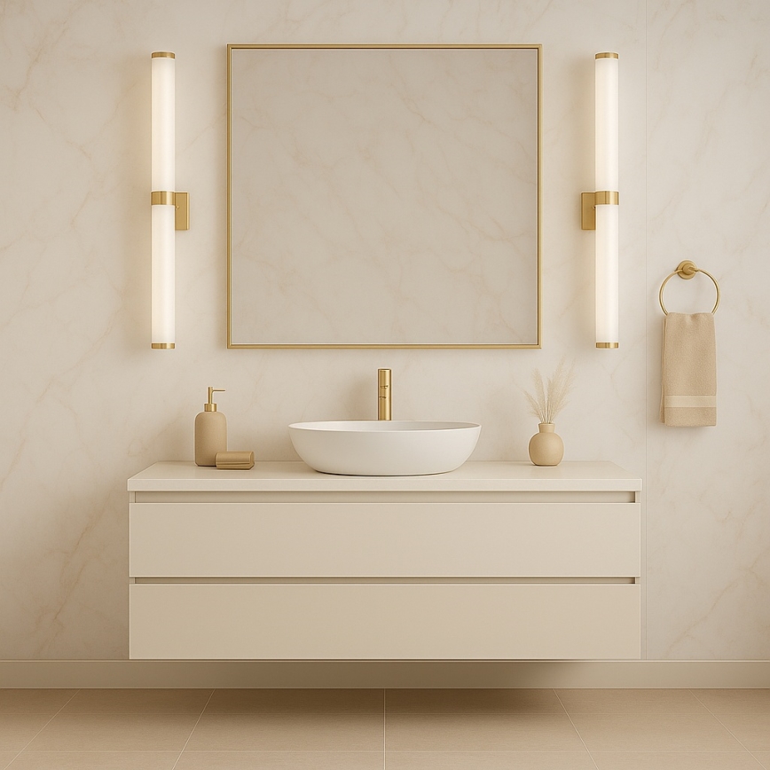 Argon 8926 - BATUMI LED Bathroom Mirror Light LED/24W/230V 3000K IP44 Gold