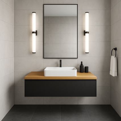 Argon 8927 - BATUMI LED Bathroom Mirror Light LED/24W/230V 3000K IP44 Black