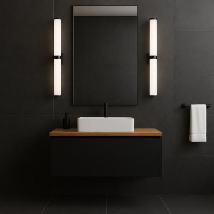 Argon 8927 - BATUMI LED Bathroom Mirror Light LED/24W/230V 3000K IP44 Black