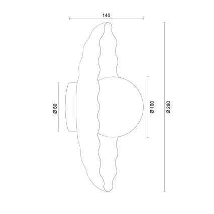 Argon 8934 - BOLL Wall Lamp 1xG9/6W/230V White