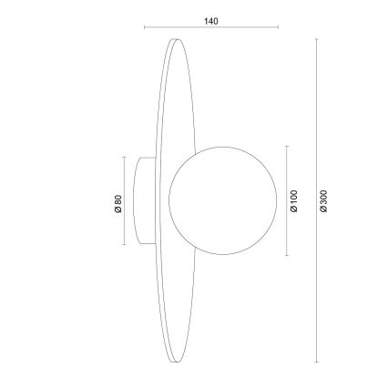 Argon 8935 - Wall light BOLL 1xG9/6W/230V blue