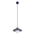 Argon 8948 - BOLL cable pendant light 1xG9/6W/230V Blue