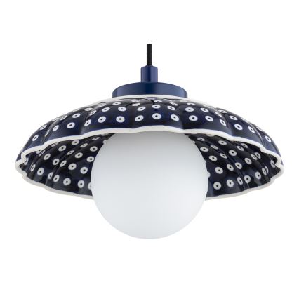 Argon 8948 - BOLL cable pendant light 1xG9/6W/230V Blue