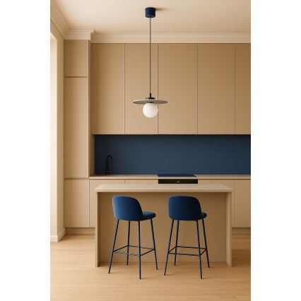 Argon 8950 - Cable-suspended pendant BOLL 1xG9/6W/230V blue
