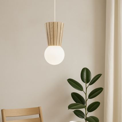 Argon 8951 - Bathroom pendant light on cable VOLANTE 1xG9/6W/230V IP44 beige