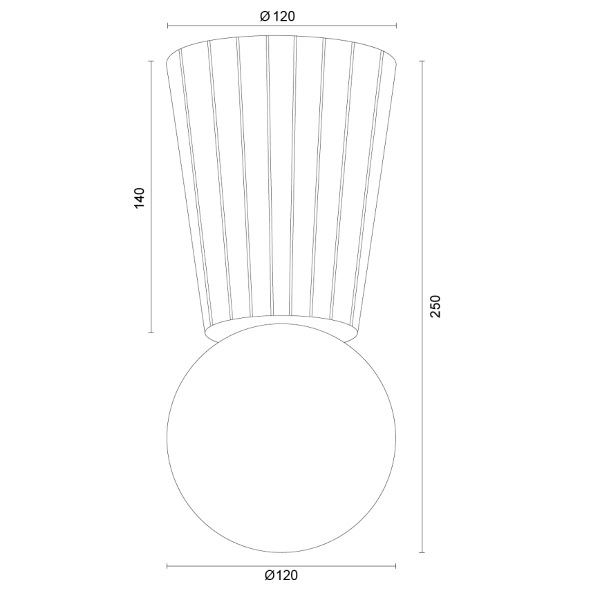 Argon 8973 - VOLANTE Bathroom Ceiling Light 1xG9/6W/230V Ø 12 cm, Beige