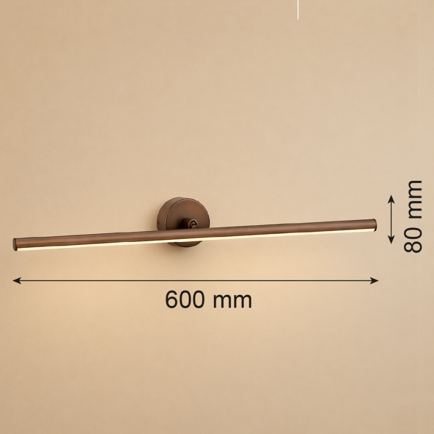 Argon 8995 - MIRI LED Picture Light, 10.8W/230V, 3000K, 60 cm, brown