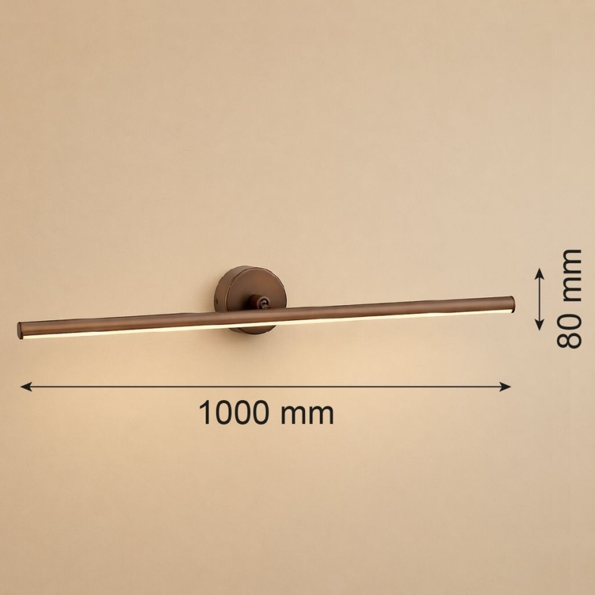 Argon 8997 - LED Picture Light MIRI LED/18W/230V 3000K 100 cm brown