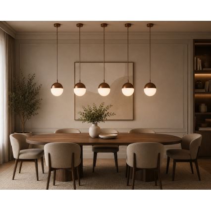 Argon 8998 - LIV Outdoor Cable Pendant Light 1xE27/15W/230V IP44 Brown