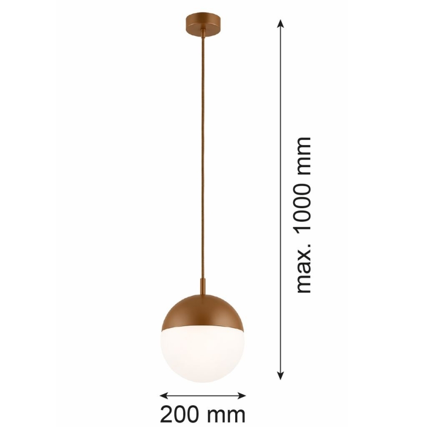 Argon 8998 - LIV Outdoor Cable Pendant Light 1xE27/15W/230V IP44 Brown