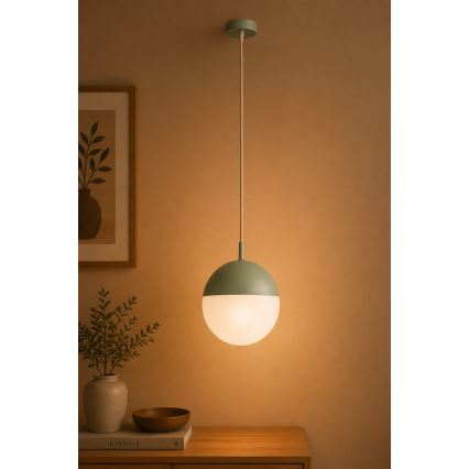 Argon 8999 - LIV Outdoor Cable Pendant Light 1xE27/15W/230V IP44 Green